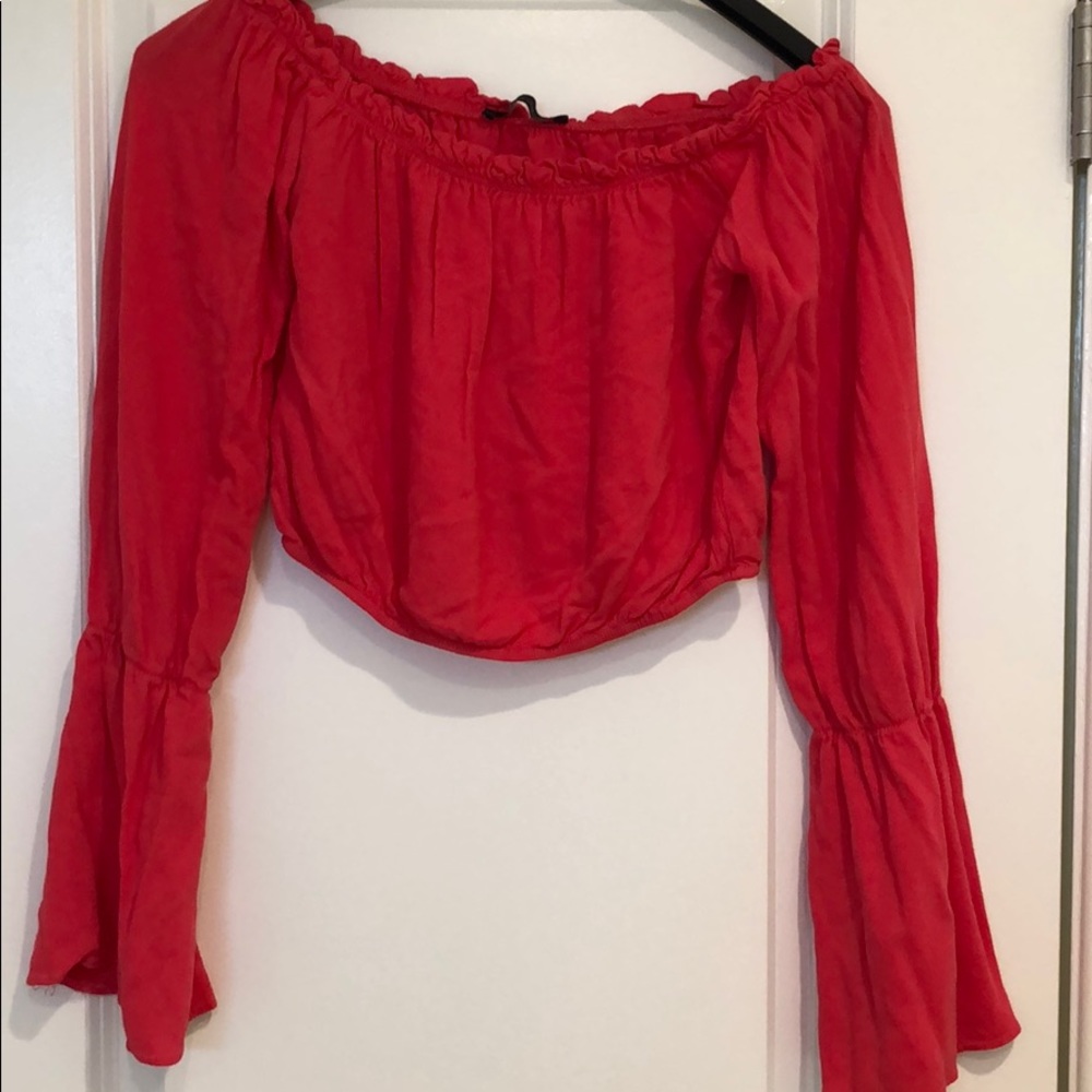 Honey Punch long sleeve crop top